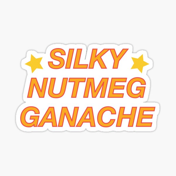 "Silky Nutmeg Ganache" Sticker by LailaAmira Redbubble
