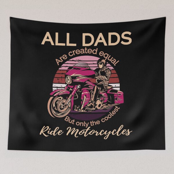 Item preview, All dads are created equal, but only the coolest, rider, biker dad, touring motorcycle, designed and sold by Lekrock.