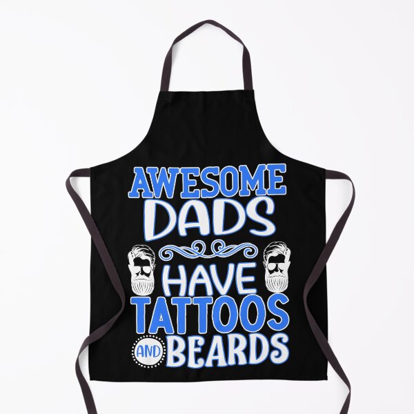 Item preview, awesome dads have tattoos and beards designed and sold by FurioInc.