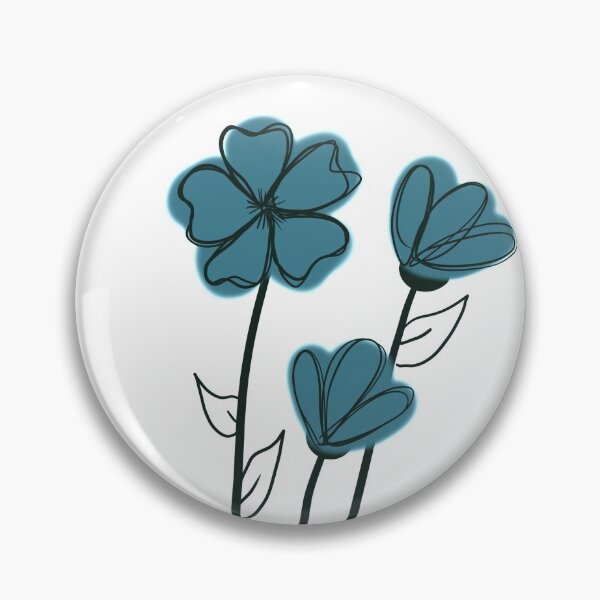 Item preview, Cyan Flowers  designed and sold by JustOtherStuff.