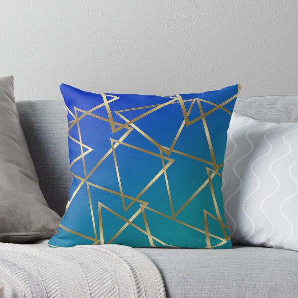 Item preview, Aqua Blue and Gold  designed and sold by Komal Irshad.