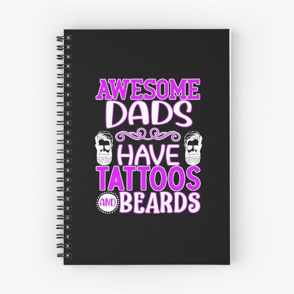 Item preview, awesome dads have tattoos and beards designed and sold by FurioInc.