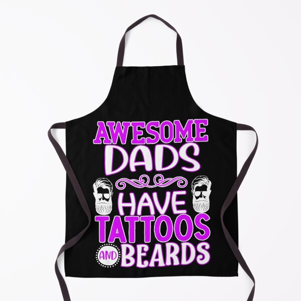 Item preview, awesome dads have tattoos and beards designed and sold by FurioInc.