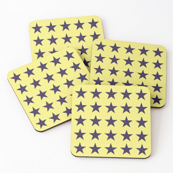 Item preview, Medium NAVY BLUE and YELLOW STARS  designed and sold by RachelMacht.