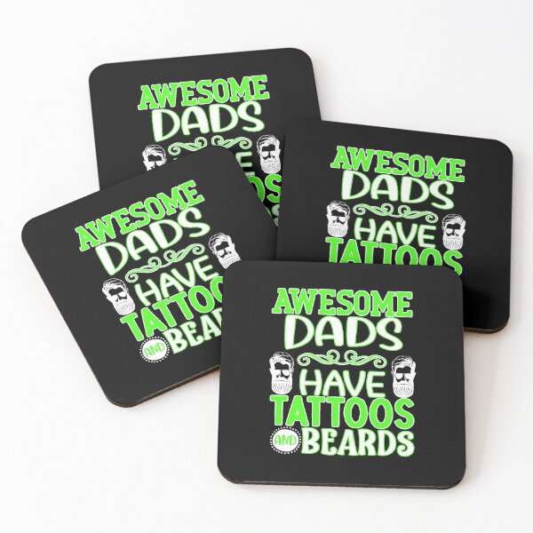 Item preview,  awesome dads have tattoos and beards designed and sold by FurioInc.