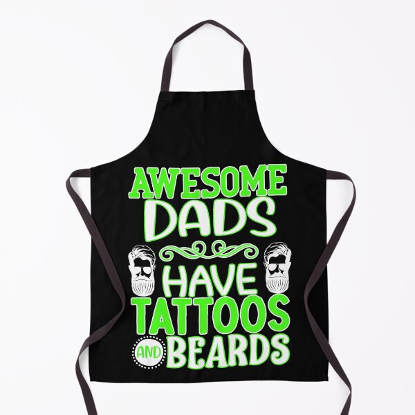 Item preview, awesome dads have tattoos and beards designed and sold by FurioInc.