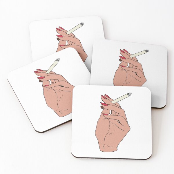 Item preview, Hand holding a lit cigarette  designed and sold by Emily Snead.