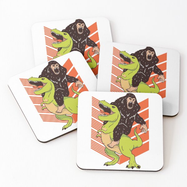 Item preview, Bigfoot Riding a T-Rex designed and sold by Hoiho Adventure Shirts.