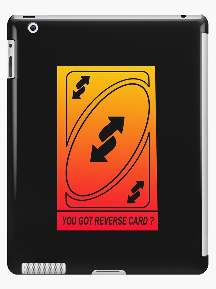 Uno Reverse Card Meme | iPad Case & Skin