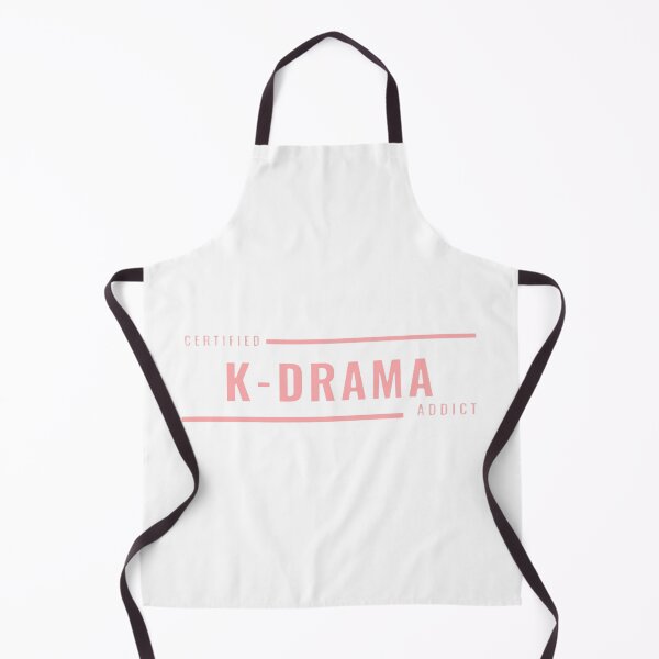 Item preview, K-drama addicted certified - white background and pink. designed and sold by LittleKspot.