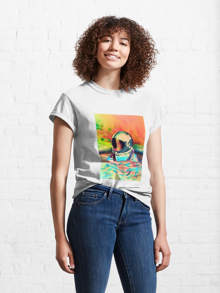 astronaut in the ocean tshirt