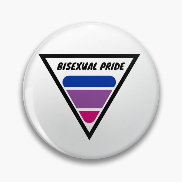 Item preview, Bisexual Pride aesthetic triangle flag colors designed and sold by fridayNightfunk.