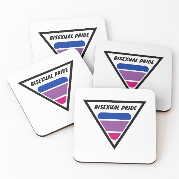 Item preview, Bisexual Pride aesthetic triangle flag colors designed and sold by fridayNightfunk.