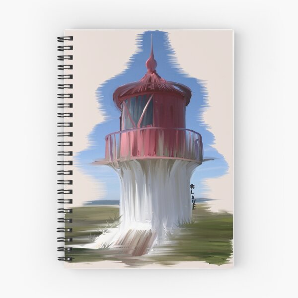 Item preview, Norddorf lighthouse Urban Sketch motif North Sea Amrum designed and sold by emm-j.