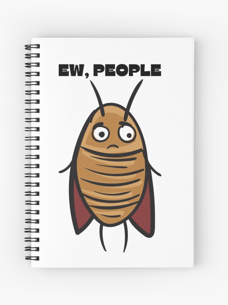 Thumbnail 1 of 3, Journal, Funny cockroach Ew people designed and sold by stickers-custom.