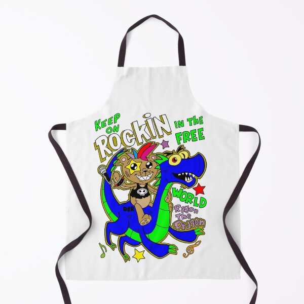 Item preview, KEEP ON ROCKIN IN THE FREE WORLD RAGON THE DRAGON AND STAR BEAR designed and sold by wacko41.