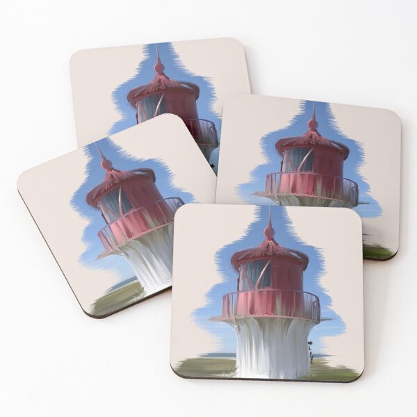 Item preview, Norddorf lighthouse Urban Sketch motif North Sea Amrum designed and sold by emm-j.
