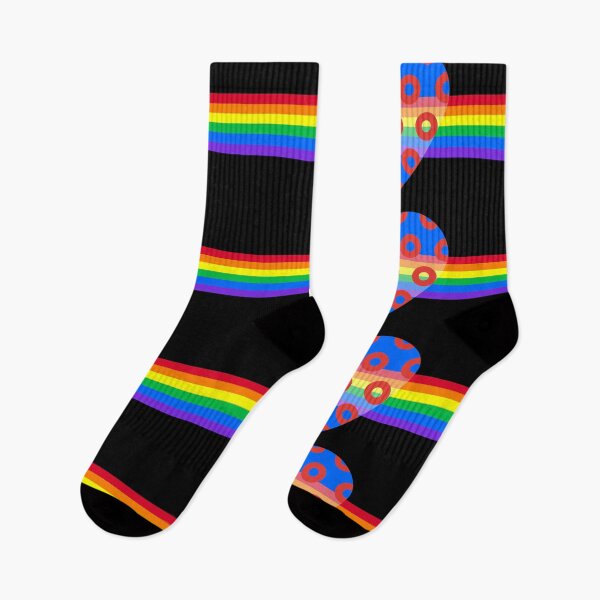 Item preview, Phish Donuts Heart with Pride Rainbow designed and sold by Normandie Rainwater.