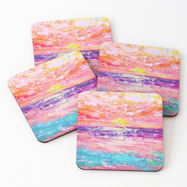 Item preview, Abstract neon beach  designed and sold by fujinoart.