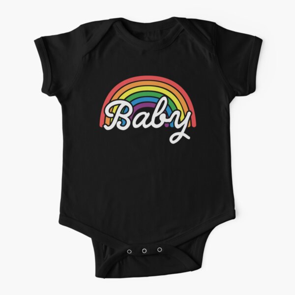 Pride Family Rainbow Baby Short Sleeve Baby One-Piece