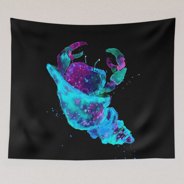 Item preview, Blue and Purple Hermit Crab designed and sold by Sebastian Grafmann.