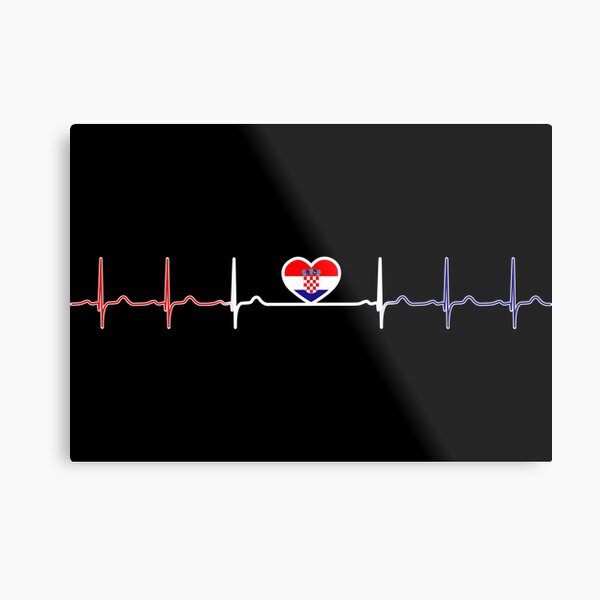 Heartbeat Croatia Metal Print
