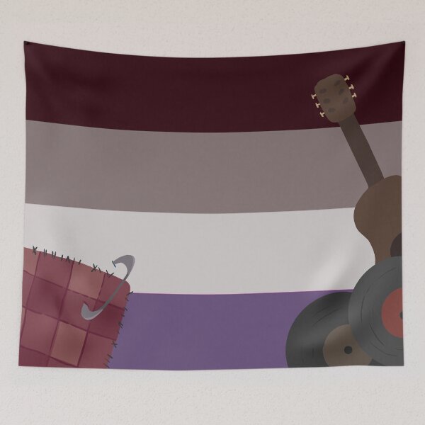 Item preview, Lgbtqia+ Aesthetic Room Flags Kawaii Punk/grunge Asexual designed and sold by Epoxxalypz.