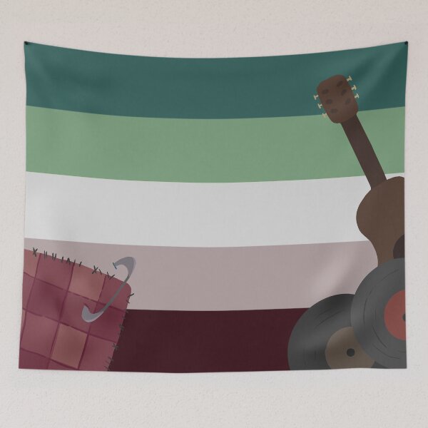 Item preview, Lgbtqia+ Aesthetic Room Flags Kawaii Punk/grunge Aromantic designed and sold by Epoxxalypz.
