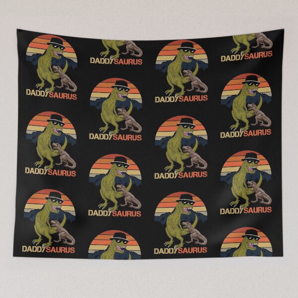 Item preview, DADDYSAURUS With Babysaurus Celebrating Fathers Day designed and sold by InkItStudio.