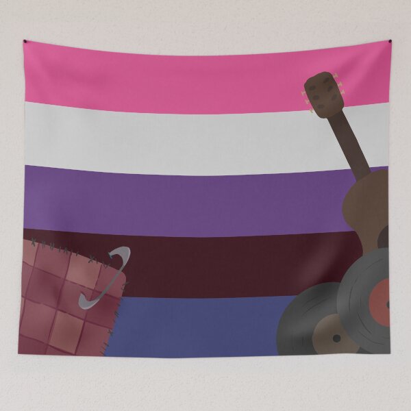 Item preview, Lgbtqia+ Aesthetic Room Flags Kawaii Punk/grunge Genderfluid designed and sold by Epoxxalypz.