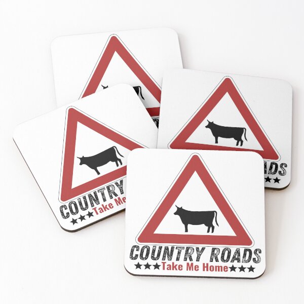 Item preview, Country Roads take me home Truck Crossing Sign designed and sold by Mary Maple.