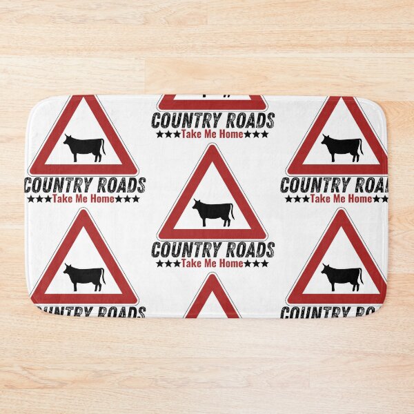 Item preview, Country Roads take me home Truck Crossing Sign designed and sold by Mary Maple.
