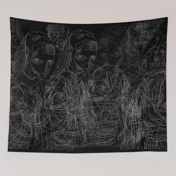 Item preview, The Two Illusionary Sister Witches Line art designed and sold by TheImperfecto.
