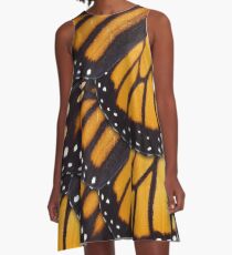 Monarch Butterfly Mandala A-Line Dress