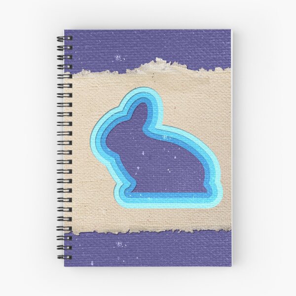 Item preview, Vintage blue bunny papercut designed and sold by FunnyChameleon.
