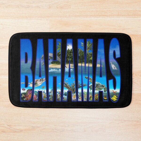 Item preview, ISLAND TURTLES AND DOLPHINS IN BAHAMAS_ on black designed and sold by collingalanos80.