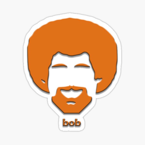 Bob Ross Meme Stickers Redbubble - bob ross decal roblox