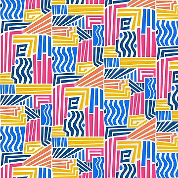 Artwork thumbnail, Hand Drawn Colorful Pattern 02 by Nfty-Planet01