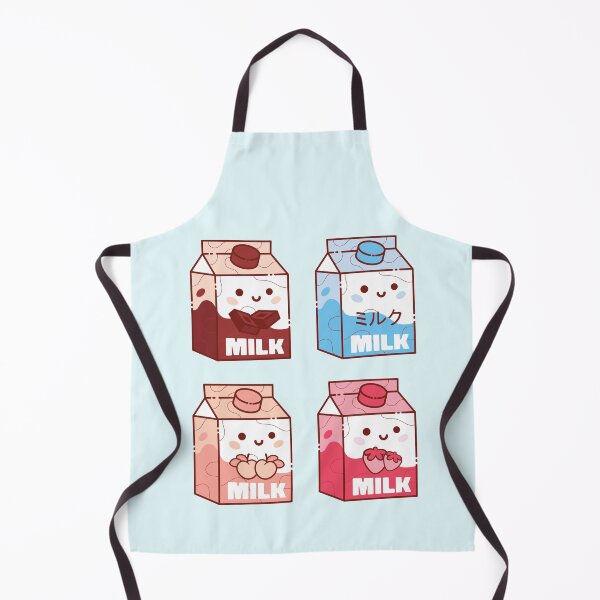 Item preview, Cute Milk Carton Kawaii chocolate milk, strawberry milk, cow milk and peach milk designed and sold by TamGustam.