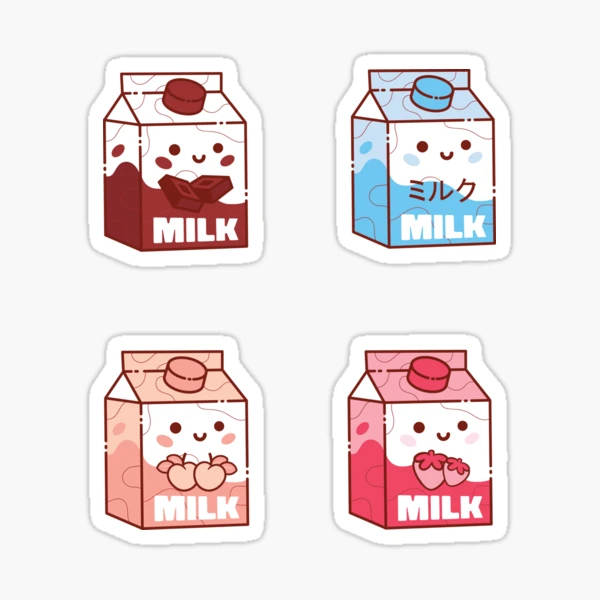 Kawaii peach milk 90s japanese aesthetic' Sticker
