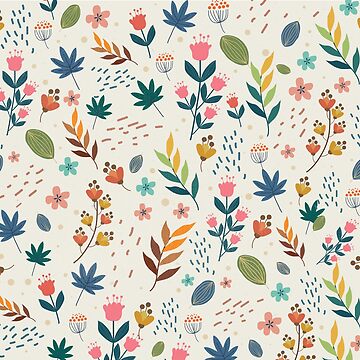 Colorful Ditsy Floral Print Background Floral Background With