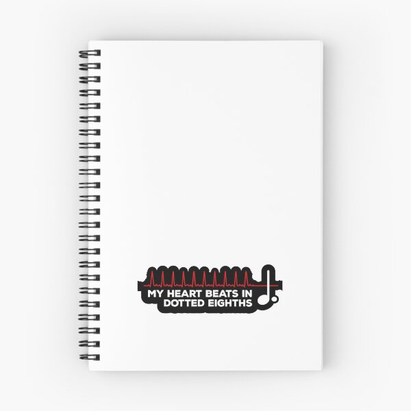 Item preview, My Heart Beats in Dotted Eighths - for Drummers (white text bordered) designed and sold by Kendall Anderson.