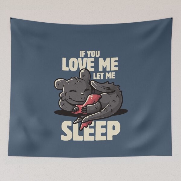 Item preview, If You Love Me Let Me Sleep Cute Lazy Dragon Gift designed and sold by EduEly.