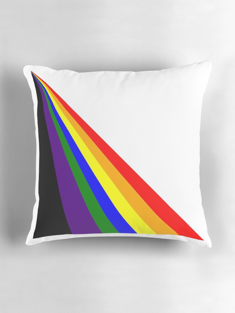 Thumbnail 3 of 4, Pillow, Linear Rainbow designed and sold by zedpower.