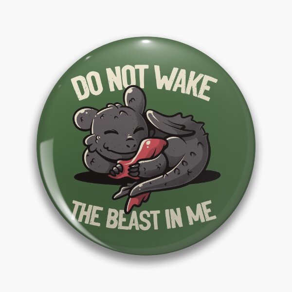 Item preview, Do Not Wake The Beast Cute Lazy Dragon Gift designed and sold by EduEly.