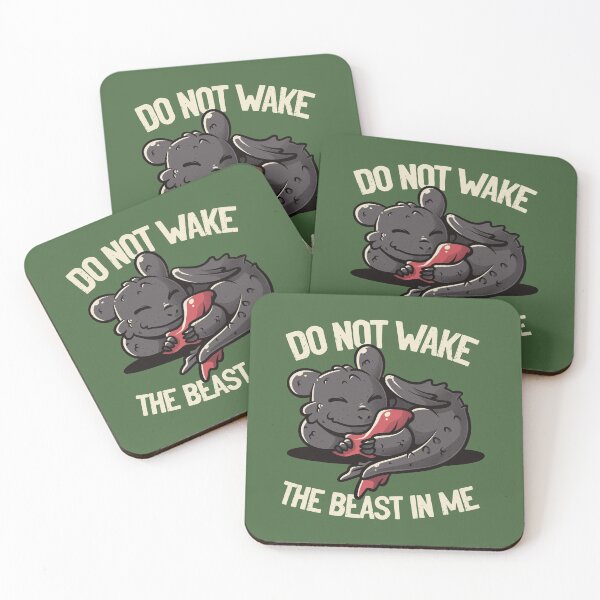 Item preview, Do Not Wake The Beast Cute Lazy Dragon Gift designed and sold by EduEly.