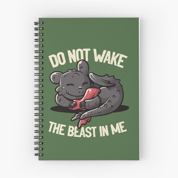 Item preview, Do Not Wake The Beast Cute Lazy Dragon Gift designed and sold by EduEly.