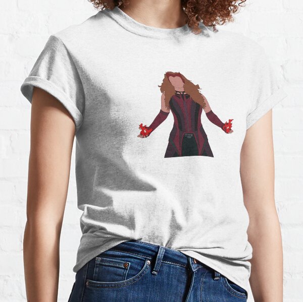 Elizabeth Olsen Scarlet Witch Tee - Retro Sweater and Homage Vintage Shirt  for Fans - Bluefink