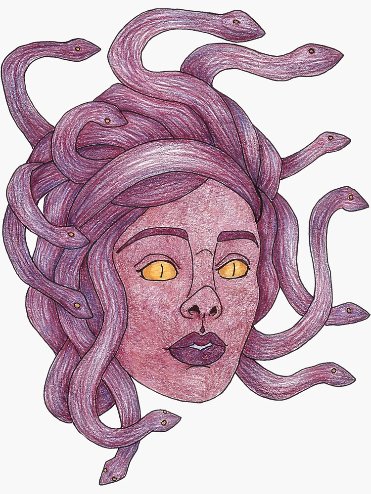 Medusa Greek Mythology Sticker