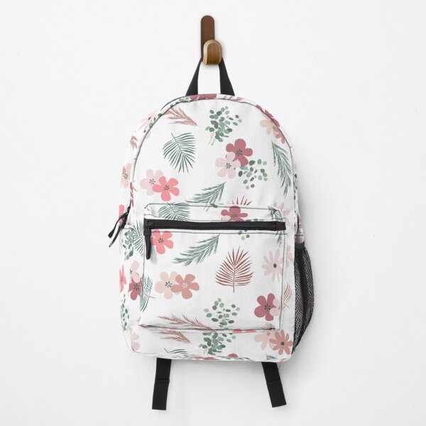 Item preview, Pastel pink floral boho design on white background designed and sold by KamTamDesigns11.